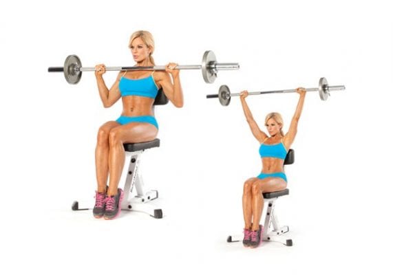 Seated Barbell Military Press