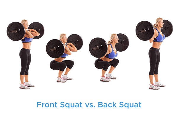 front squat va back squat