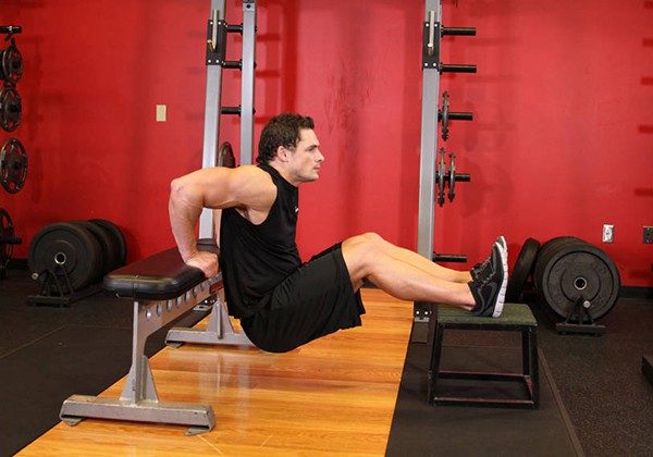triceps bench dips